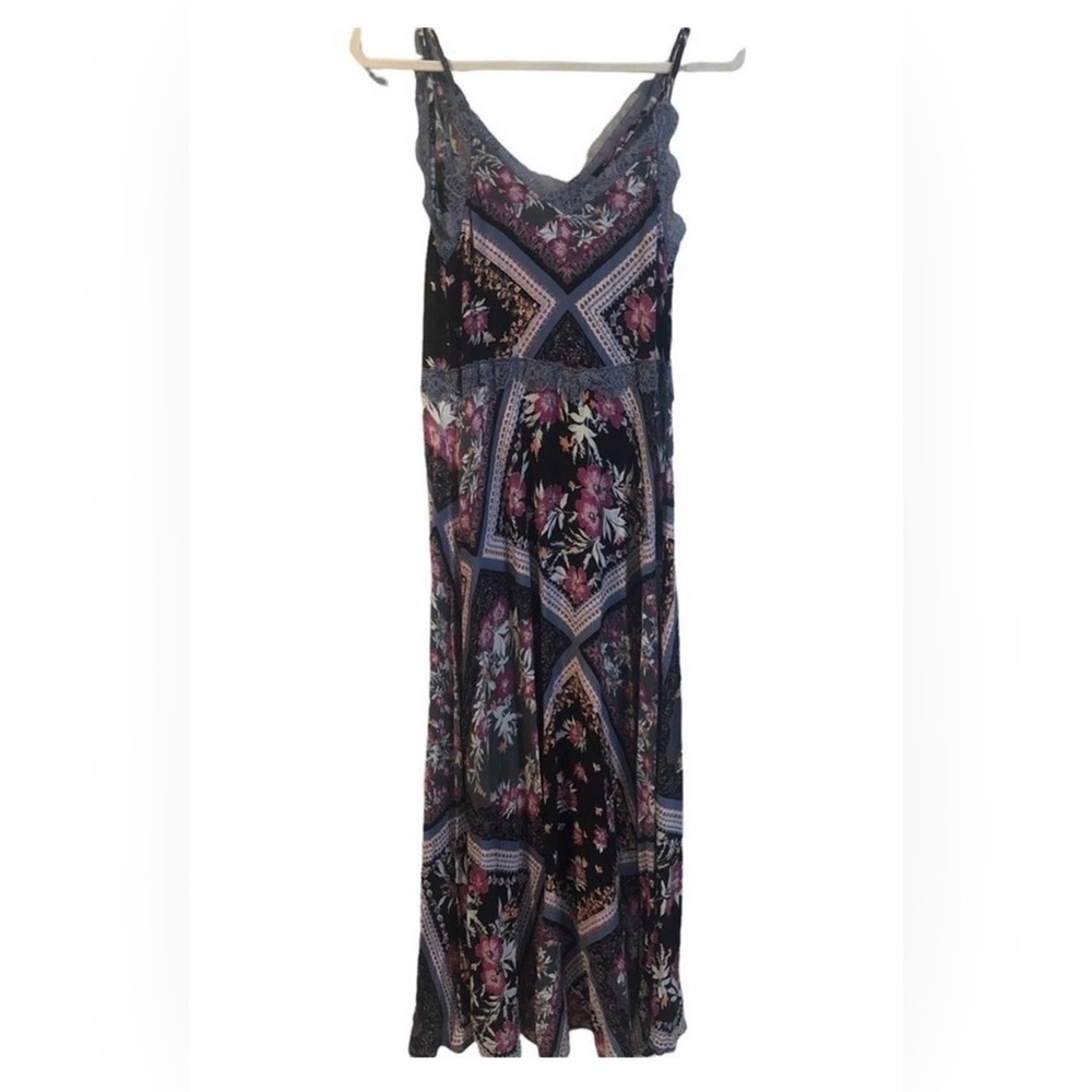 Free People Pink and Purple Patterned Maxi Dress - Picture 5 of 9